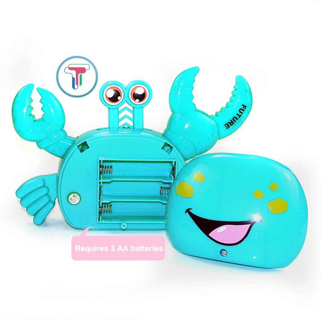 Cua đồ chơi chạy pin có đèn và nhạc