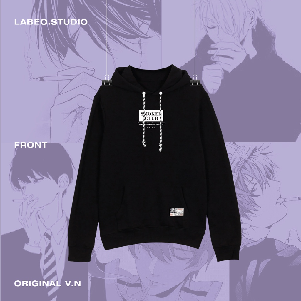 LB46 Áo nỉ, áo hoodie, áo sweater, SmokerClub, local brand Labeo, áo dáng oversize | BigBuy360 - bigbuy360.vn