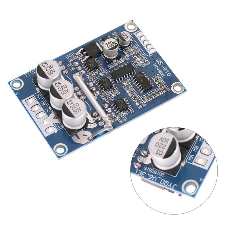 DC 12V-36V 500W Brushless Motor Controller Without Hall PWM Control Balanced Car Driver Board Durable Use