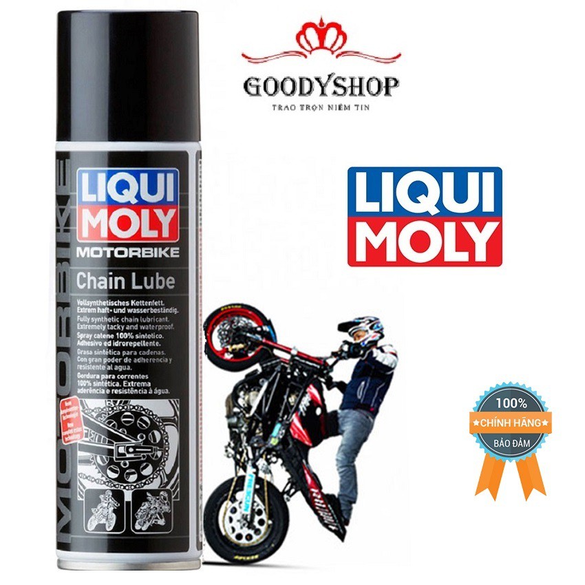 [ HỮU ÍCH] Chai xịt dưỡng sên cao cấp Liqui Moly Motorbike Chain-Lube 1508 250ml GOODYSHOP