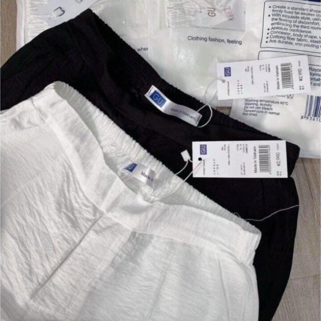 [Hàng Siêu Hot] Quần ống rộng suông đũi GU bán chun_Quần ống rộng đũi siêu Hot phù hợp mọi lứa tuổi | BigBuy360 - bigbuy360.vn