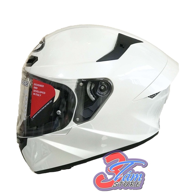 NÓN BẢO HIỂM FULL FACE KYT YSTT00W3_NÓN BẢO HỘ YSTT TRẮNG TRƠN