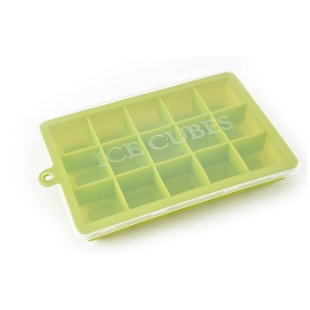 Khay đá silicon có nắp 18x12,5cm