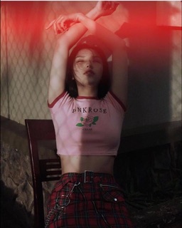 Áo Croptop PinkRose ( chất co dãn )