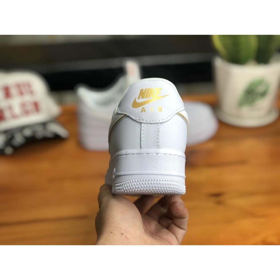 Giày AF1 Trắng Vạch Vàng Cao Cấp (Full Box+Free Ship)