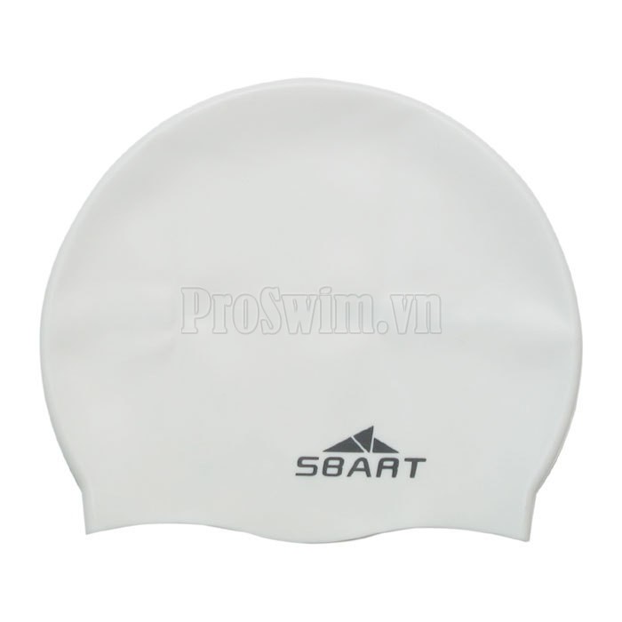 Mũ bơi silicone Sbart Trắng
