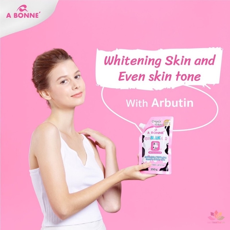 Muối Tắm Sữa Bò Tẩy Tế Bào Chết ABONE Thái Lan, Muối Bò Tẩy Da Chết  ABone Spa Milk Salt Hương Sữa Tươi 350gr