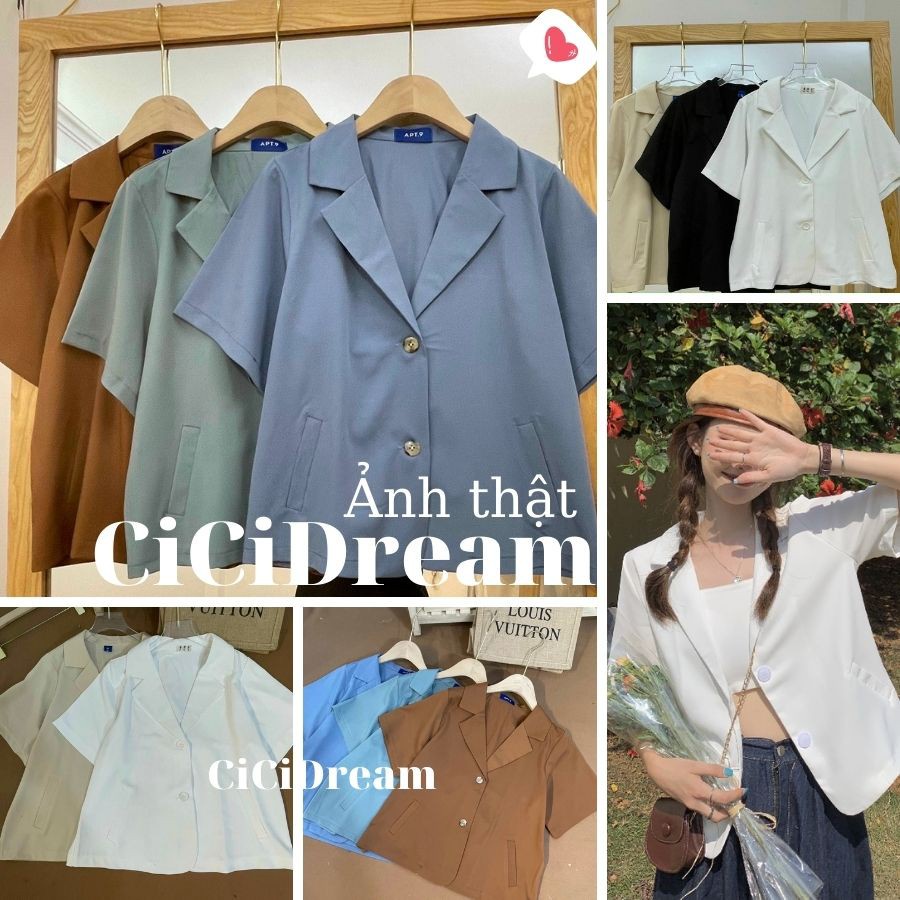 ÁO BLAZER NỮ CỘC TAY DÁNG NGẮN, ÁO BLAZER NGẮN TAY DÁNG CROPTOP