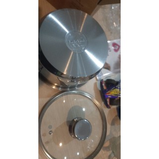 Nồi inox đáy từ 24cm và Five Star 26cm 3 đáy vung kính cường