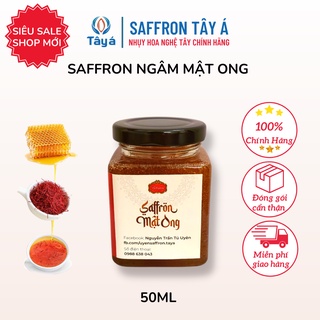 Nhụy Hoa Nghệ Tây Ngâm Mật Ong Nhập Khẩu Chính Hãng Từ Iran, Saffron Ngâm Mật Ong Hũ 50ml - Saffron Tây Á