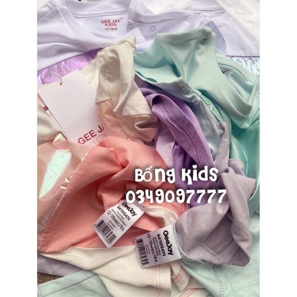Áo Phông Bé Gái Phối Màu Metallic GJ