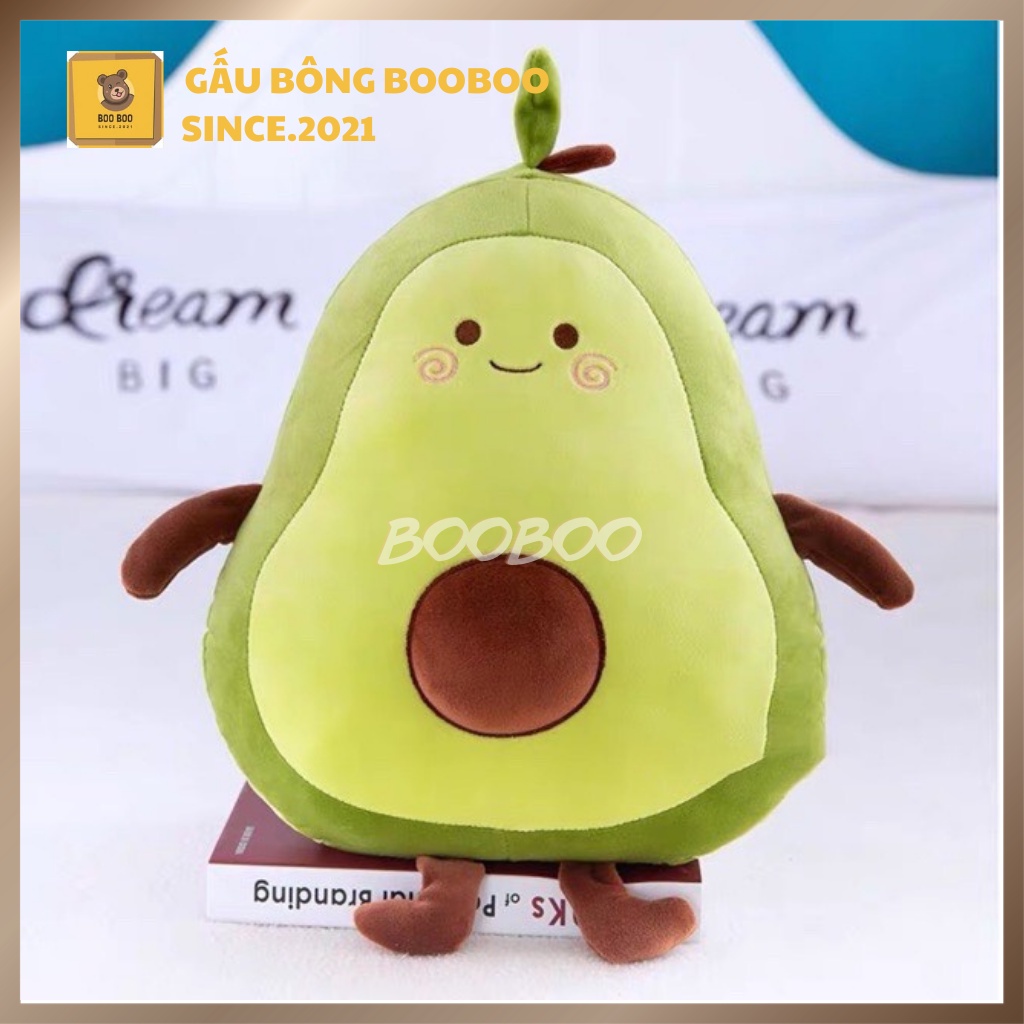 Gấu Bông hình trái bơ gấu bông quả bơ chất mềm mịn cao cap gấu bông booboo