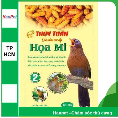 HCM-Cám chim - thức ăn chim HỌA MI THÚY TUẤN (hanpet 221) - cám dành cho chim cảnh