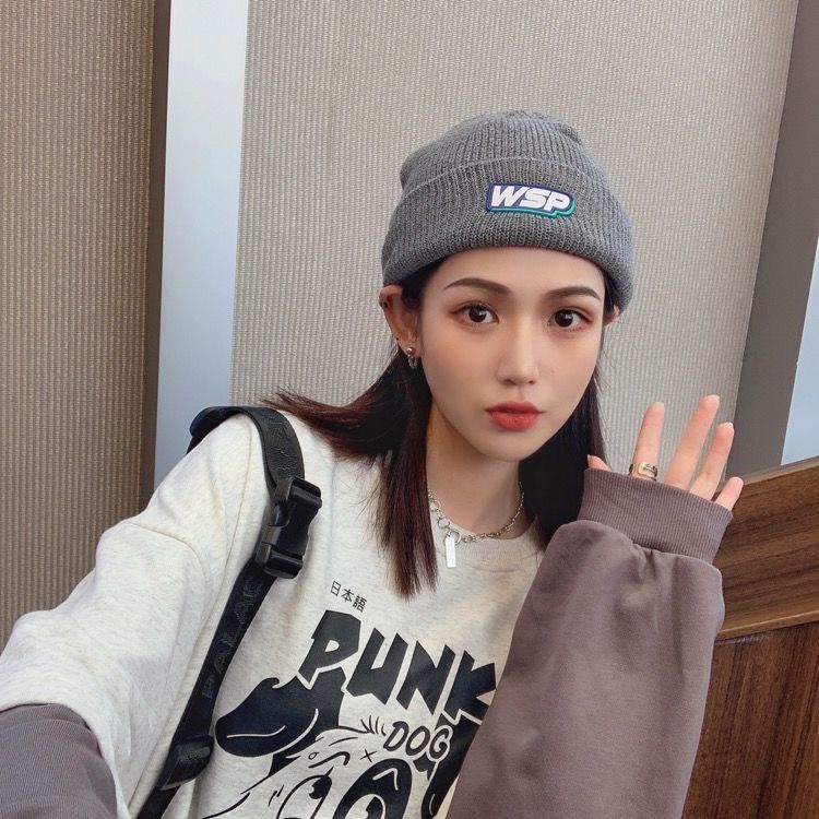 Mũ len giữ ấm phong cách hip hop Nhật Hàn thời trang thu đông