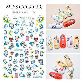 Sticker dán móng hình doraemon