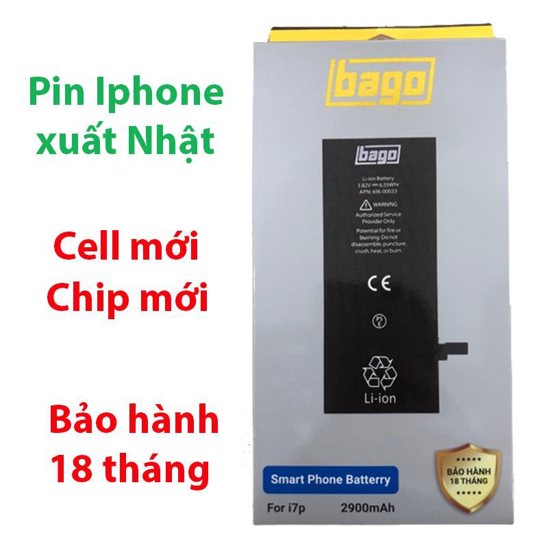 [Pin iphone dung lượng cao] pin iphone Bago xuất Nhật 6/6s/6 plus/6s plus/7/ 7plus/8/8 plus/X