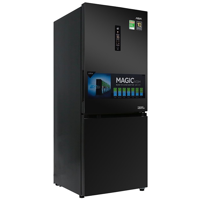 Tủ lạnh Aqua ngăn đá dưới Inverter 260 lít AQR-I298EB BS - Chính hãng BH 2 năm - Miễn phí lắp đặt