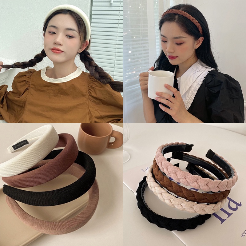 Băng đô cài tóc dạng xoắn phong cách Hàn Quốc thời trang cho nữ