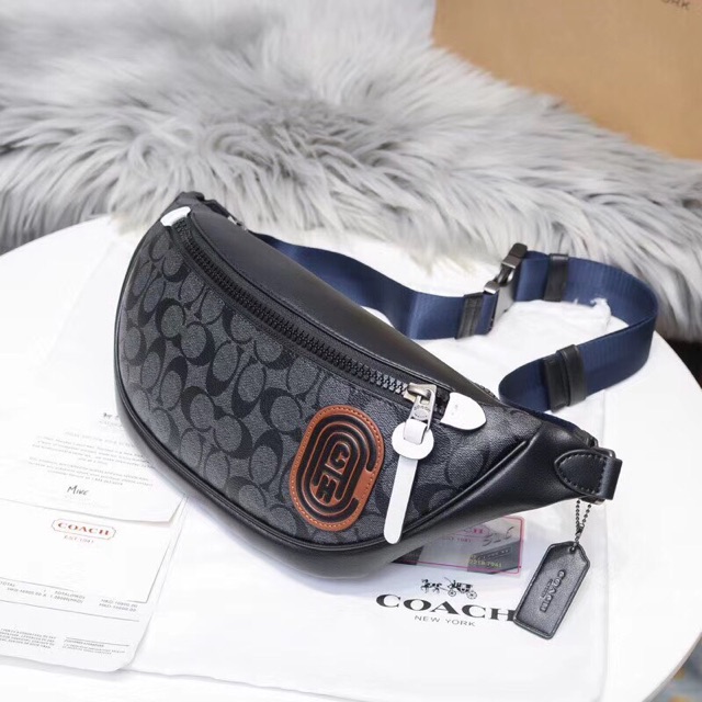 🆘RẺ NHẤT SHOPEE🆘 TÚI COACH NAM ĐEO CHÉO PHỐI NAVY