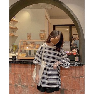 Áo pull xước kẻ oversize