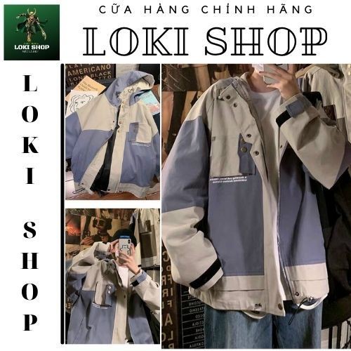 Áo Khoác Kaki Chống Nắng dành cho nam nữ và cặp đôi LOKI SHOP Có 3 Màu, Unisex Form Rộng túi hộp ngang Ulzzang