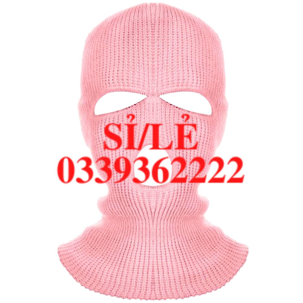 Mũ trùm đầu che kín mặt hở 3 lỗ giữ ấm tiện lợi