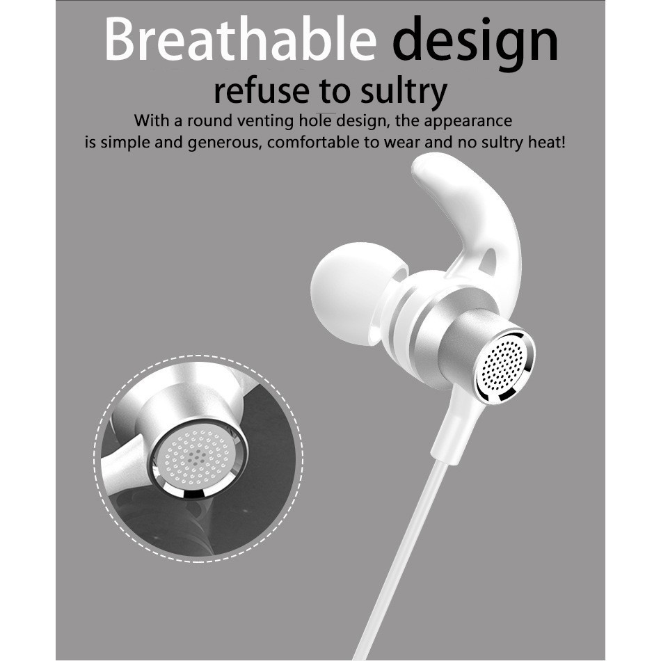 Tai Nghe Dạng Móc Vành Tai Giắc Cắm 3.5mm Âm Thanh Siêu Trầm HIFI HD