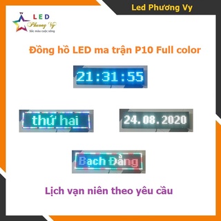 Đồng hồ Led Matrix, Led P10 siêu to khổng lồ - Ghép 2 tấm P10