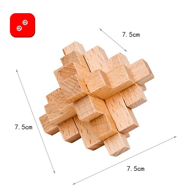 ✔️✔️ Trò chơi tháo lắp gỗ WOODEN PUZZLE - FN0705 - Trò chơi Trí tuệ, phát triển EQ, IQ ...