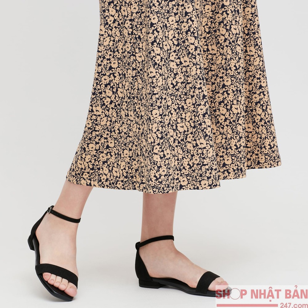 Chân váy Uni midi in hoa Nhật Bản- mã 422749