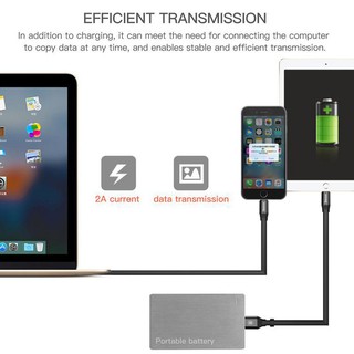 Cáp đa năng Baseus 2 in 1 Lightning và Micro USB dây dẹt 2A 120cm