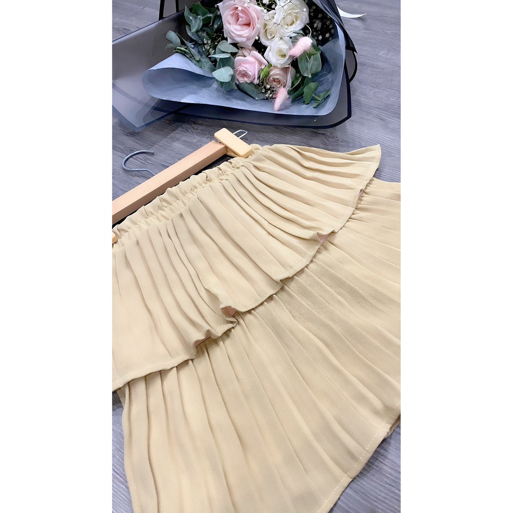 [HCM] Chân váy nữ, chân váy xếp ly nhiều lớp dày dặn 3 màu nude hồng trắng đủ size S M L SKUCV-02 | BigBuy360 - bigbuy360.vn