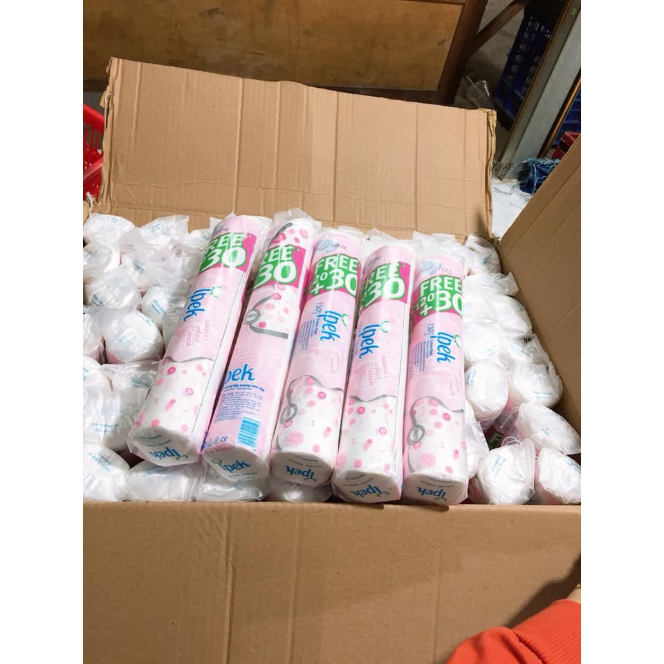 Bông Tẩy Trang Ipek Thổ Nhĩ Kỳ 150 (120 + 30) Miếng - Mẫu Mới | BigBuy360 - bigbuy360.vn
