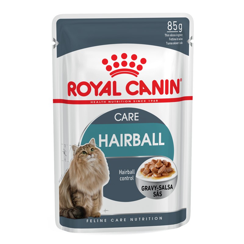 Thức ăn Pate cho mèo tác dụng chống búi lông Royal Canin Hairball gói 85gr