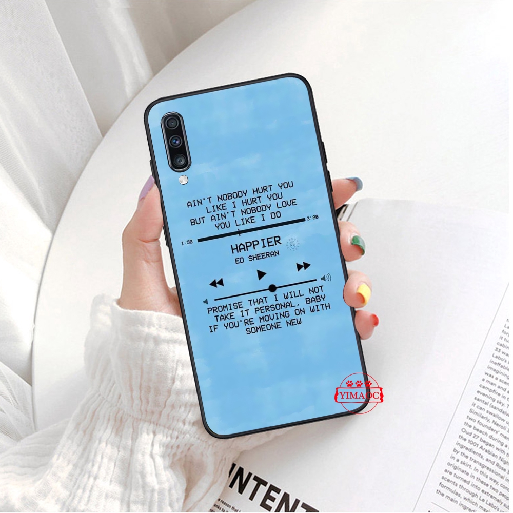 Ốp Điện Thoại Mềm Hình Lời Bài Hát Của Ed Sheeran Diy Cho Samsung A10 A20 A30 A40 A50 A60 A70 Note 8 9 10 Plus