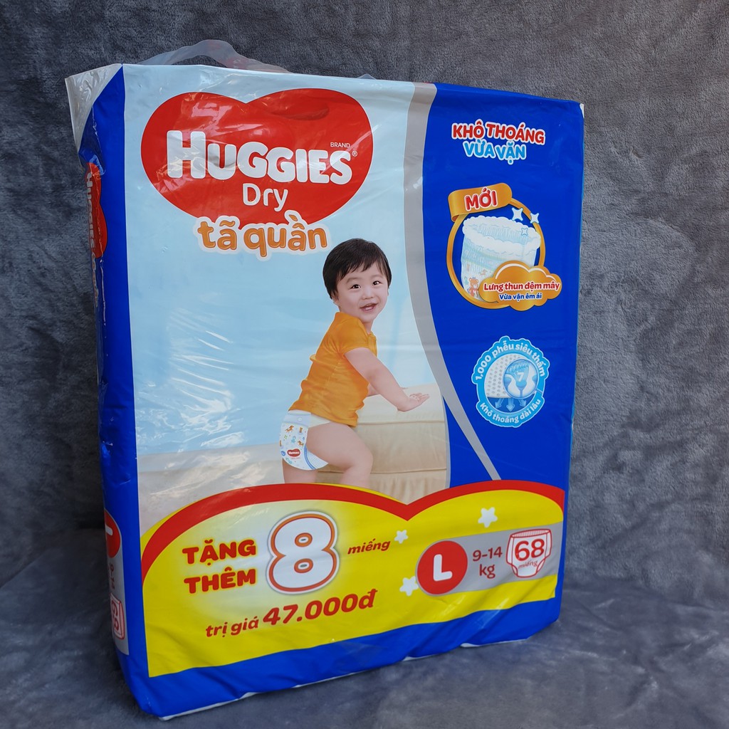 bỉm huggies tã quần lưng thun đệm mây mới xxl56/ xl62 /l68/ m74 miếng