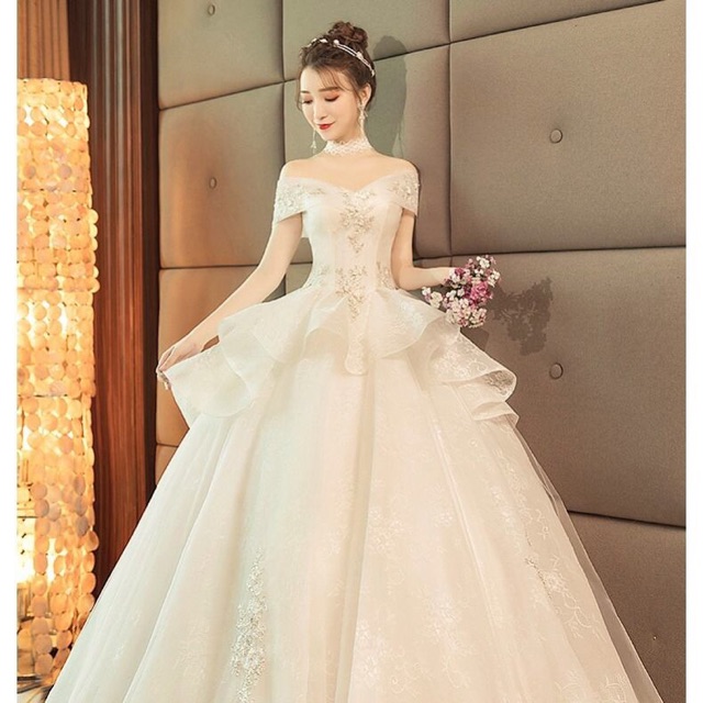 HP02 [Order váy cưới ] Váy cưới cho cô dâu ren hoa