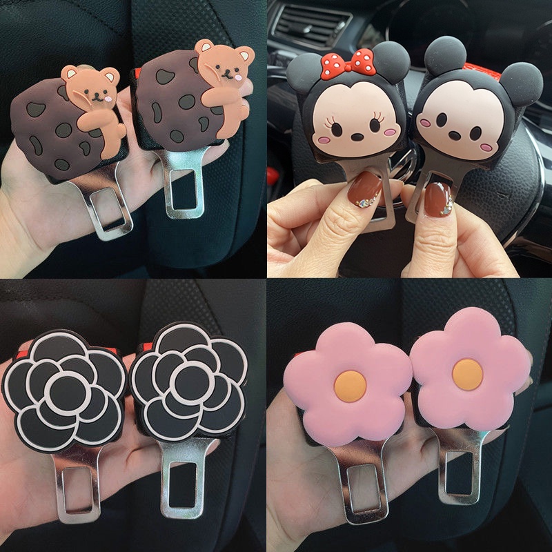 Chốt Khóa Dây Đai An Toàn Họa Tiết Hoạt Hình Cho Xe Hơi