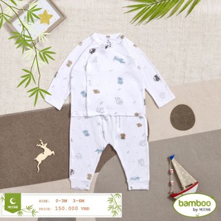 Bộ sơ sinh dài tay chất Bamboo Moon