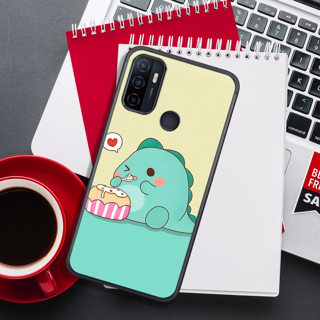 [HOT]ỐP OPPO A15 - A52 - A53 - A92 , IN HÌNH KHỦNG LONG CHIBI SIÊU DỄ THƯƠNG.