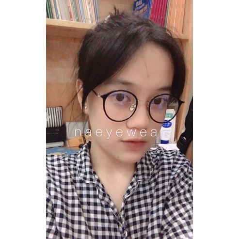 Kính gọng bầu mix kim loại quai dẹt 1019