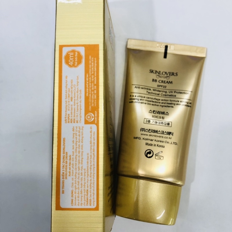 Bb cream Skinloves, kem lót nền, trang điểm 3 tác dụng 40ml