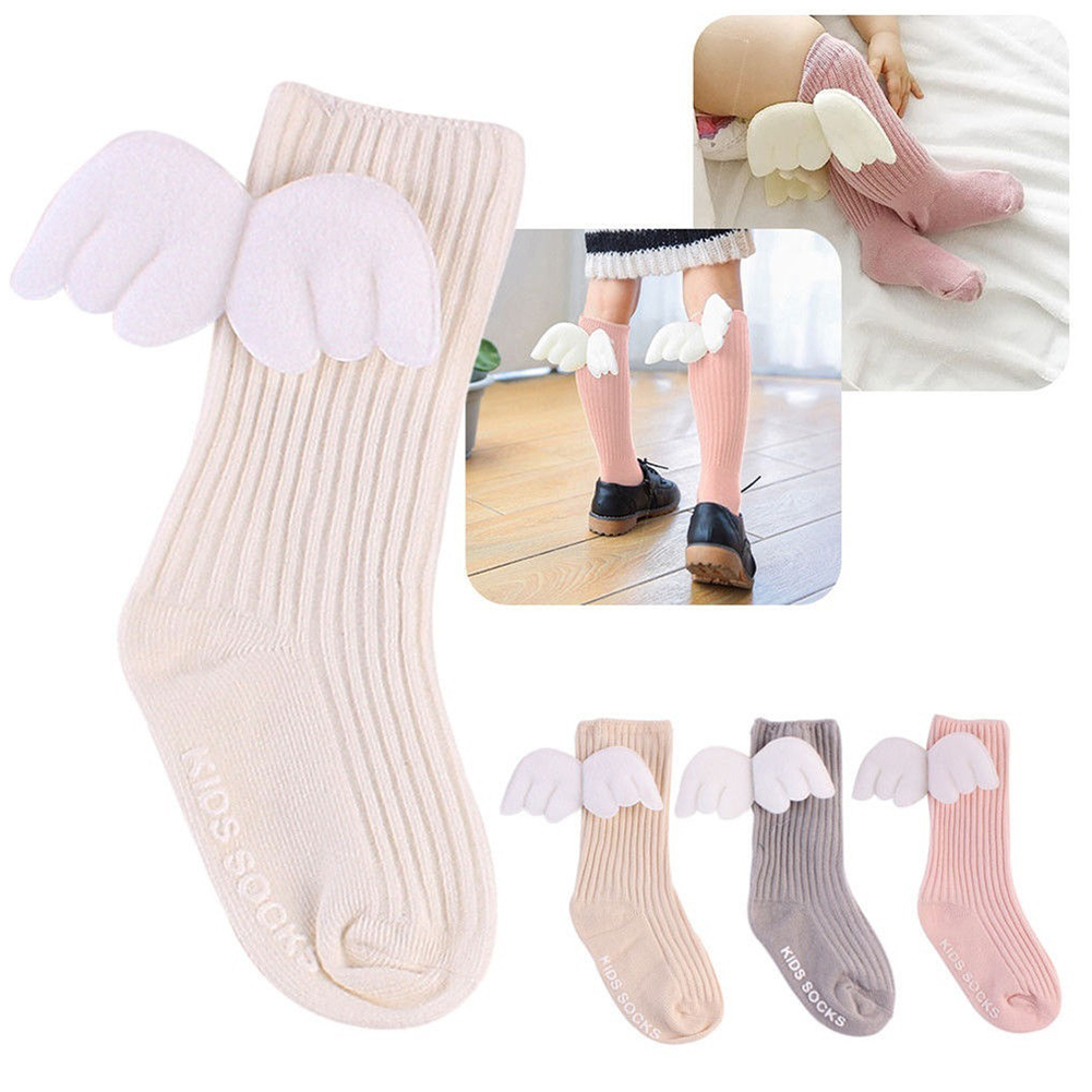 Vớ Cotton Hình Cánh Thiên Thần Có Đèn Led Cho Bé Gái