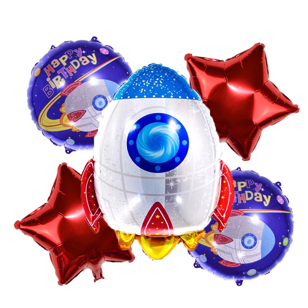 Bong bóng trang trí hình tên lửa