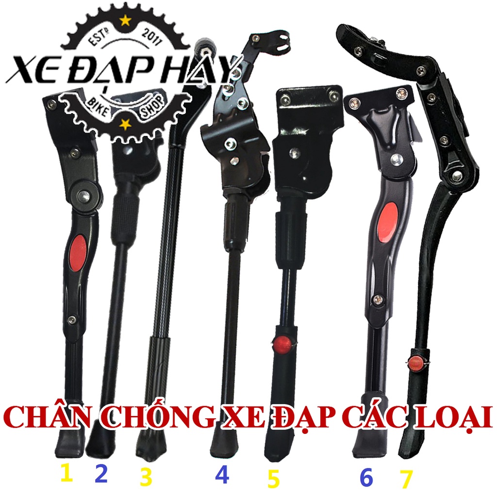 Tổng Hợp Các Loại Chân Chống Xe Đạp Thể Thao | Chân Chống Xe Đạp Địa Hình, Đua, Touring | Bánh 20, 24, 26, 27.5 Inch