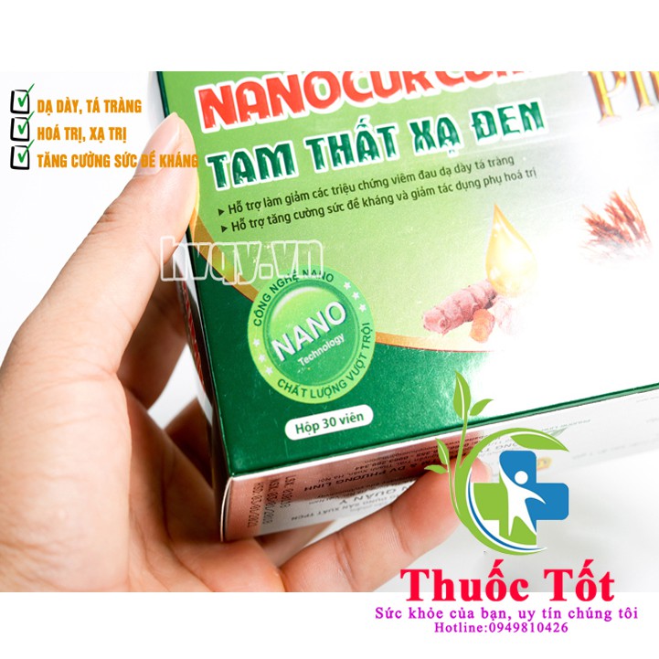 [Chính Hãng] Nano Curcumin Tam Thất Xạ Đen Plus Học Viện Quân Y