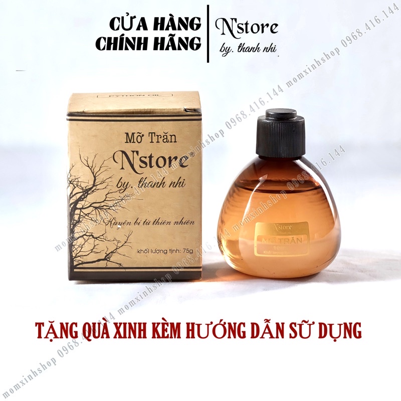 [Chính Hãng] Mỡ trăn nguyên chất N'store, triệt lông, mờ rạn da, lành vết bỏng (mẫu mới tặng kèm sách hướng dẫn)