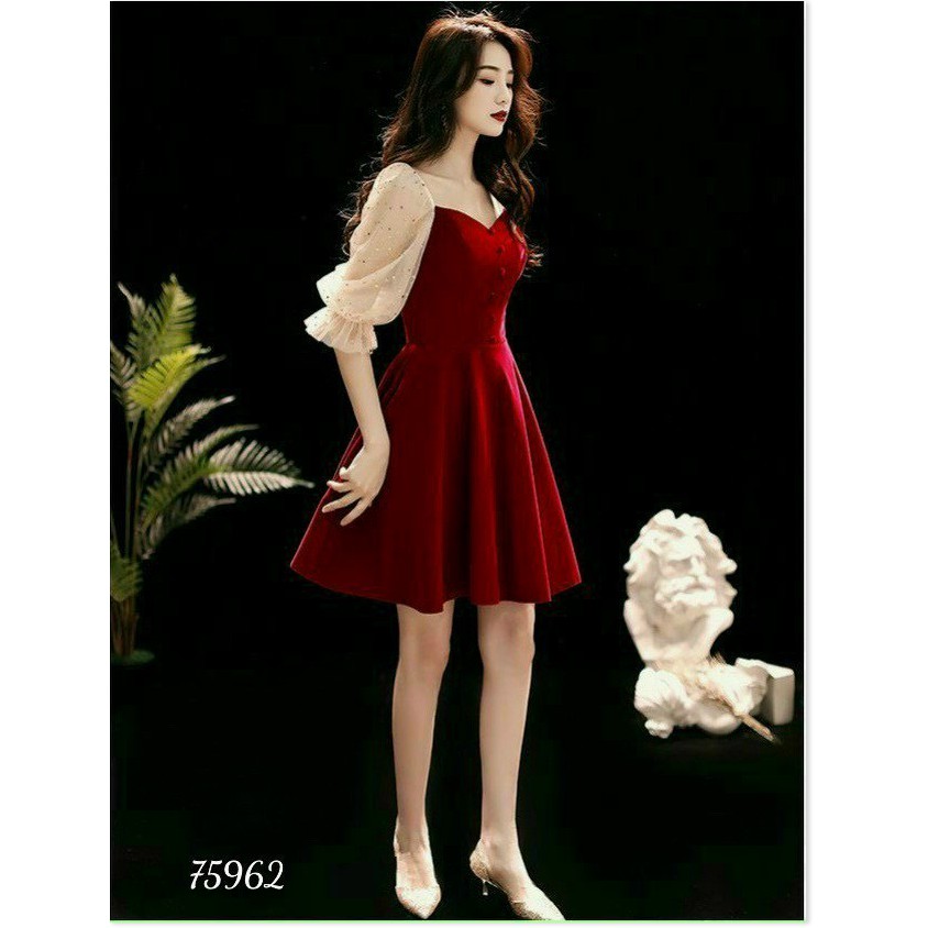 Đầm xoè vintage nữ siêu xinh , sang trọng , tôn dáng cho các nàng