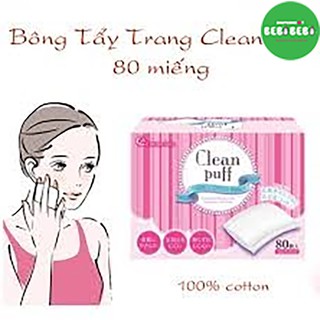💆♀️💆♀️💆♀️ Bông tẩy trang Clean Puff ( 80 miếng )