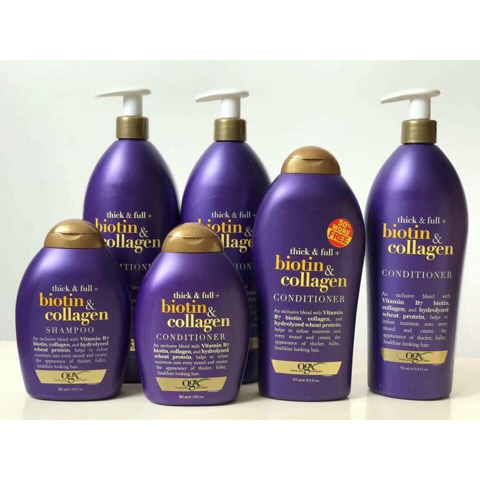 Dầu gội + Xã Biotin & Collagen OGX
